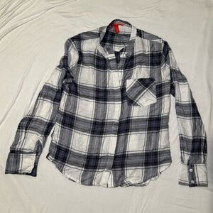 Chelsea and Violet Blue and White Plaid Shirt